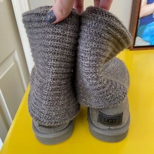 Ugg gray sweater boots